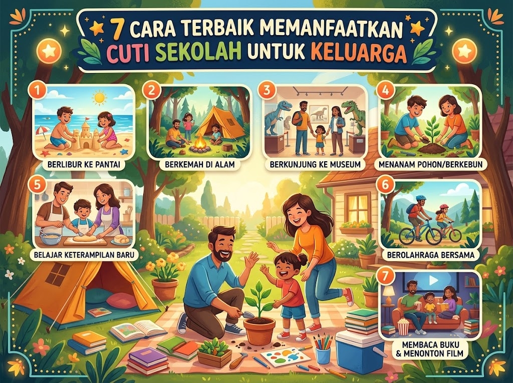 7 Cara Terbaik Memanfaatkan Cuti Sekolah Untuk Keluarga